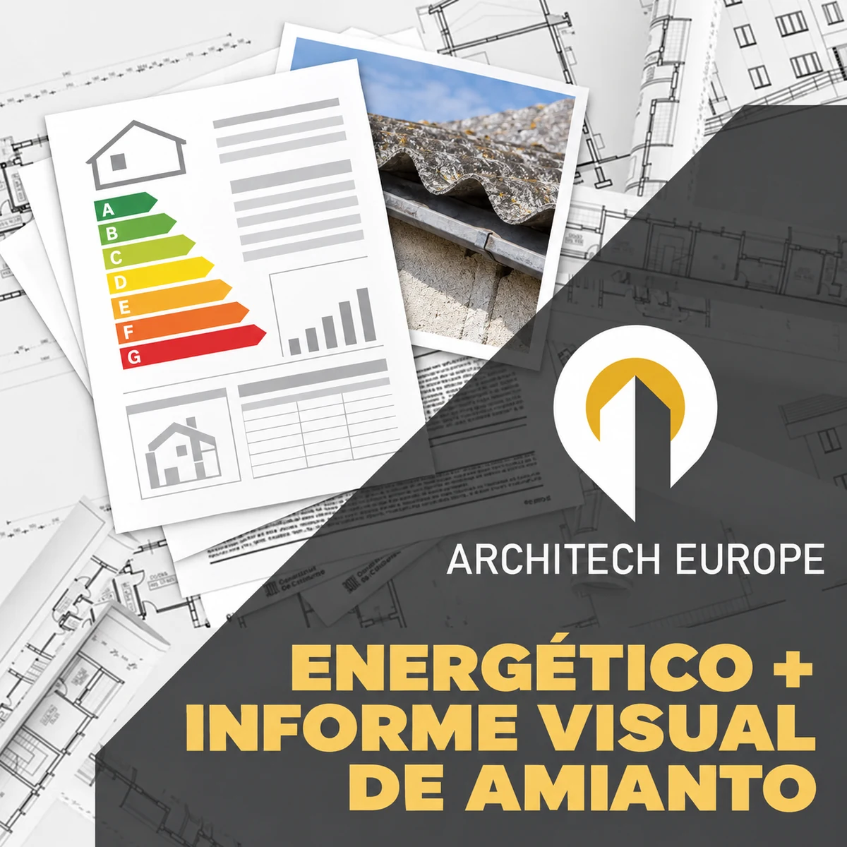 Imagen ilustrativa de Certificado energético e informe visual de amianto